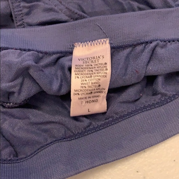 Victoria’s Secret Purple Thong Panties Size L - Picture 3 of 4